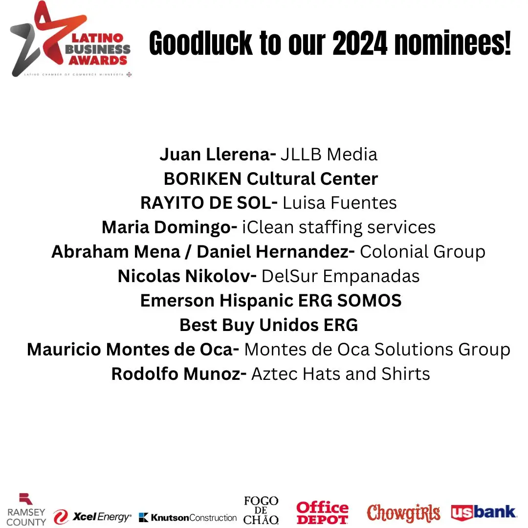 2024 Latino Chamber of Commerce of Minnesota Nominations