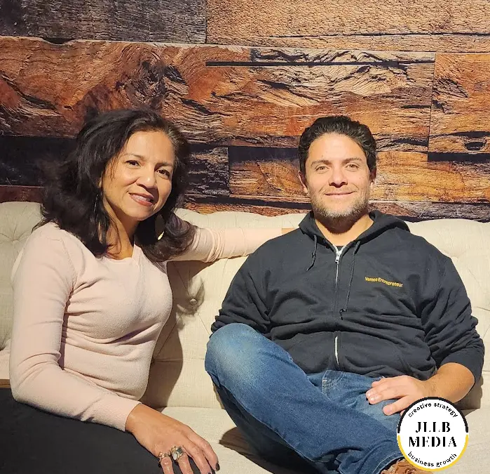 Juan Llerena and Rita Pinto. JLLB Media co-founders.