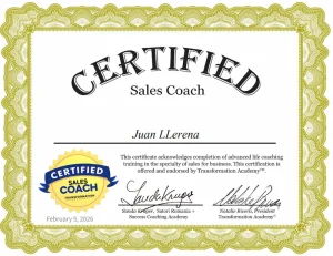 Juan Llerena - Certified Sales Coach from Transformation Academy